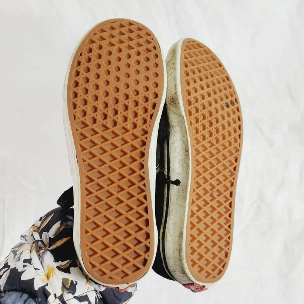 VANS Skateboarding Heavily Worn Trashed Beaters Size 7 Black - Picture 6 of 6